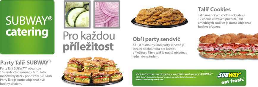 Subway catering pro Vaše oslavy